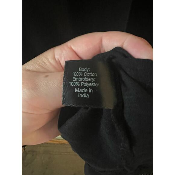 Lane Bryant flutter sleeve embroidered peasant top boho floral gauzy flowy - Picture 6 of 7